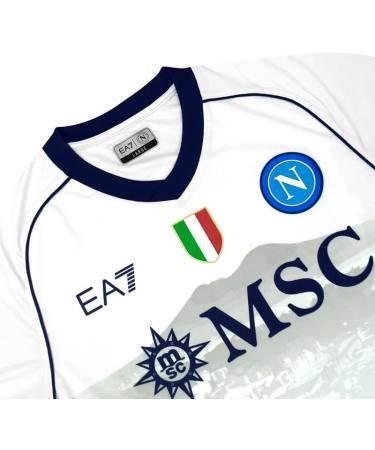 SSC Napoli Men's Away Jersey T-Shirt XXL White | Official Merchandise | International Shipping - Buy Online on GoSupps.com