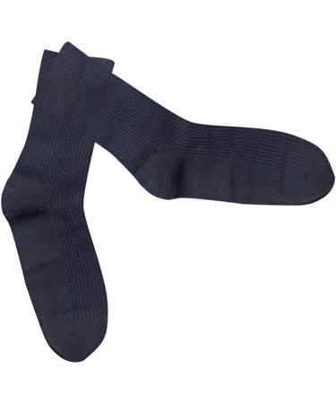 DOITOOL Diabetic Cotton Non-Binding Crew Socks for Men and Women - Black, Breathable and Comfortable Design - Buy Online on GoSupps.com