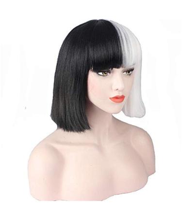 BGHJUE 28cm Bob Wig for Black & White Women - Brazilian Straight Glueless Lace Hair - Buy Online on GoSupps.com