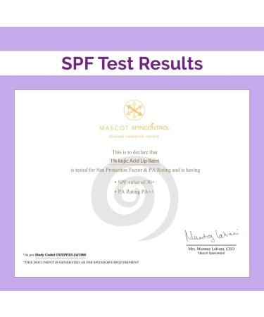 The Derma Co 1% Kojic Acid Lip Balm - Moisturizing SPF 30 Alpha Arbutin & Hyaluronic Acid for Dark Lips - Travel Friendly | 4g - Buy Online on GoSupps.com