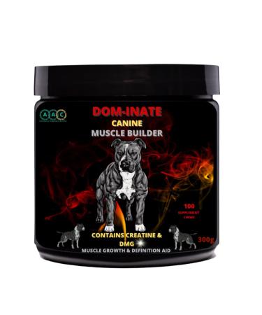 Advanced Animal Care Dog Muscle Builder All Breeds Muscle Gainer for Dogs Dominate Bully Maximum Gain Strength Energy Chew