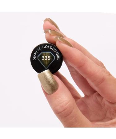 SEMILAC 335 Golden Girl Nail UV Gel Polish | Long Lasting and Easy to Apply | Soak off UV/Led | Perfect for Home and Professional Manicure and Pedicure 7 ml - Buy Online on GoSupps.com