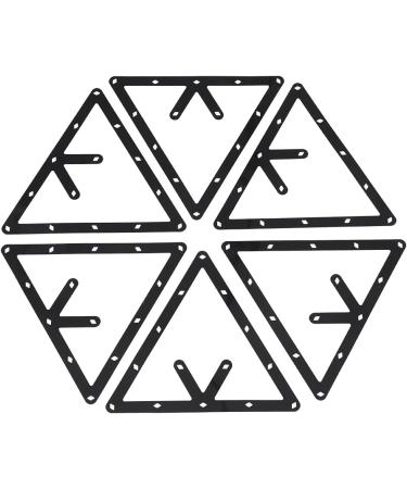 Zetiling 6PCS Magic Rack Billiards Sheet - Pool Table Triangle Ball Holder for 8, 9, and 10 Ball Rack - Cue Accessories - Buy Online on GoSupps.com