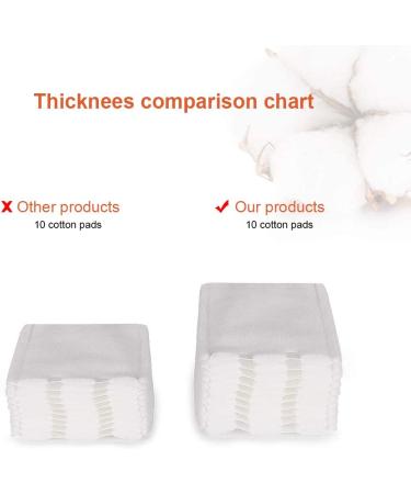 OMSM Cotton Pads - 222PCS Makeup Remover Pads, 100% Pure Cotton, Hypoallergenic, Lint-Free - Buy Online on GoSupps.com