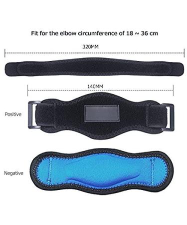 Compression Elbow Brace 2 Pack for Tennis Elbow Relief - Men and Women - Buy Online on GoSupps.com