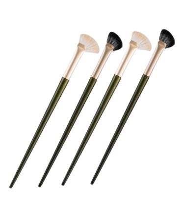 MAGICLULU 4pcs Nose Shadow Brush Eyeshadow Brush Angled Cosmetic Brush Nose Contour Brush Makeup Tool Small Concealer Brush Makeup Accessory Flat Concealer Brush Concealer Brush under Eye