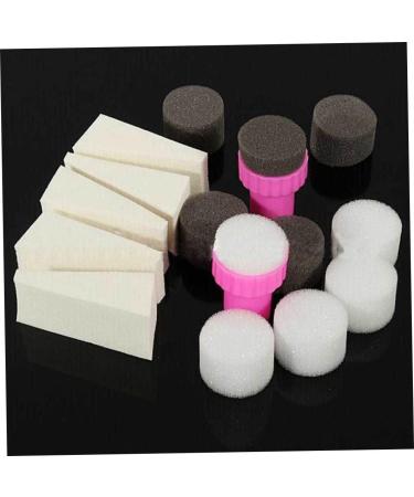 Nail Art Stamper Polish Remover Sponge Set Wedges Manicure Nail Gradient Tools Cleaning sponge - Buy Online on GoSupps.com