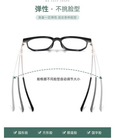 Buy Metal Temples Square TR90 Blue Light Blocking Glasses for Men & Women - Anti UV Ray Computer Reading Glasses - Stylish Black-Gold Frame (55mm - Buy Online on GoSupps.com