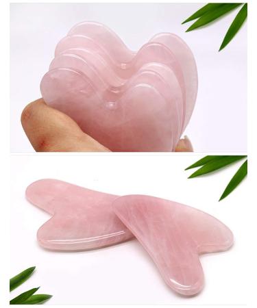 DEAYOKA Rose Quartz Gua Sha Tool - Facial Microcirculation & Toxin Removal - Buy Online on GoSupps.com