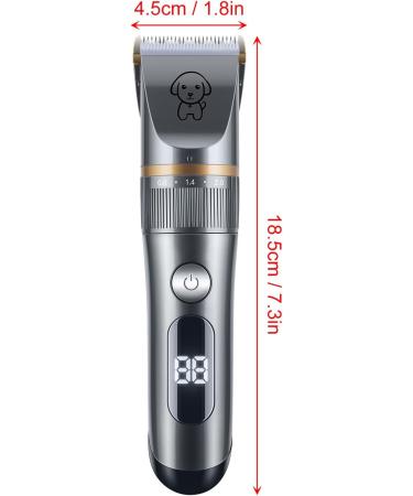 CalmGeek Dog Clippers Dog Grooming Clippers Kit Rechargeable Pet Clippers Low Noise Pet Hair Clipper with Comb 5 Speed for Dogs Cats Pets Hair Trimmer - Buy Online on GoSupps.com