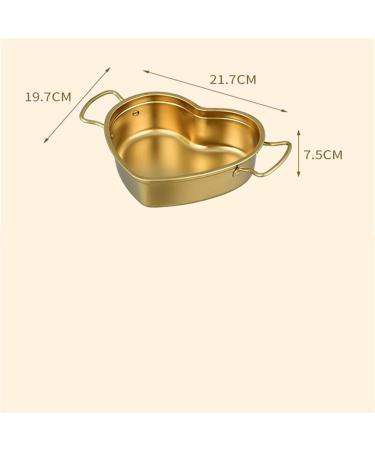 Pan Heart-Shaped Stainless Steel Saucepan Kitchen Frying Pan Soup Ramen Seafood Cooking Pots Household Kitchenware Utensils - Buy Online on GoSupps.com
