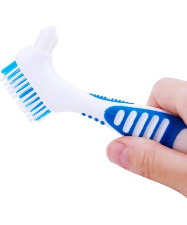 YKKJ 3-Piece Denture Toothbrush Set | Hard Denture Brush for Effective Cleaning Oral Care & Plaque Removal - International Shipping Available - Buy Online on GoSupps.com