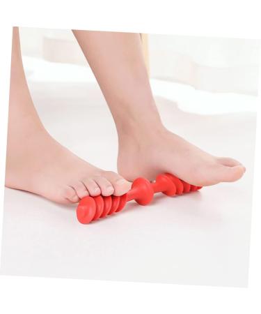 Lurrose Leg Roll Massage Device - Heel Spur & Plantar Fasciitis Relief - Foot Roller for Yoga & Deep Tissue Massage (23.5x3.5cm Red) - Buy Online on GoSupps.com