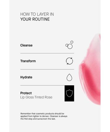 TINTED LIPGLOSS ROSE - Tinted moisturizing lip balm with SPF50 - Buy Online on GoSupps.com