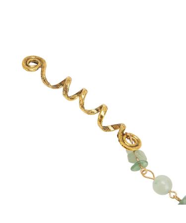 Exquisite Green Hair Dreadlock Jewelry - Large Alloy Braiding Rings (5 Pieces) for Parties | Fast International Shipping - Buy Online on GoSupps.com