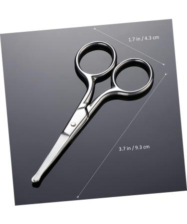 NOLITOY Stainless Steel Nose Hair Trimmer & Mustache Shears - Precision Round Tip Nose Hair Shears for Men & Women - Buy Online on GoSupps.com