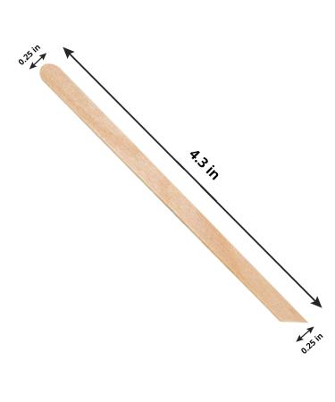 500 Small Wax Applicator Sticks for Body Hair Removal - Slanted/Round Tips - Buy Online on GoSupps.com