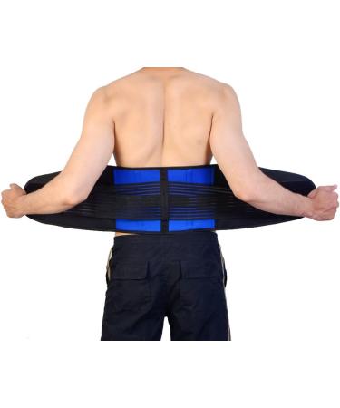 Adjustable Neoprene Double Pull Lumbar Support Belt - Back Pain Relief - Small 22-27 Inch - Buy Online on GoSupps.com