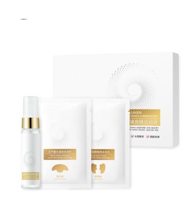 Instant Skin Essence Collagen Set Collagen Essence Tightening Patch for Women Spiral Peptide Collagen Filling Mask Face Serum (Size : 1Count (Pack of 1)) 1 Count (Pack of 1)