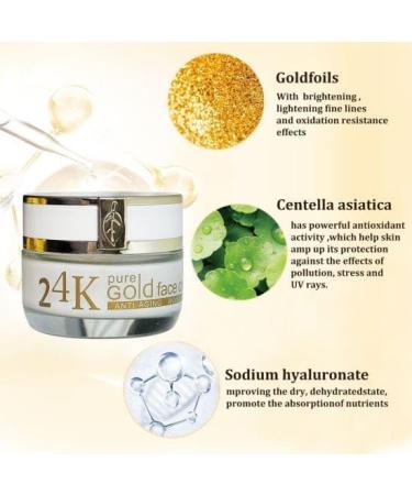 Anti-Aging Face Cream 24K Pure Gold Face Cream - Buy Online on GoSupps.com
