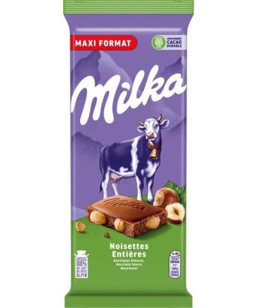  G n rique MILKA - Milk chocolate bar with whole hazelnuts - 200g of pure chocolate pleasure - Pack of 4 - Sold as a set - Buy Online on GoSupps.com