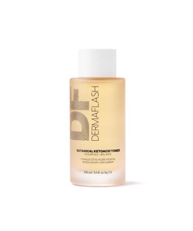 DERMAFLASH Botanical KetoAcid Toner for Face Non-Irritating Hydrating Daily Facial Exfoliator 100ml