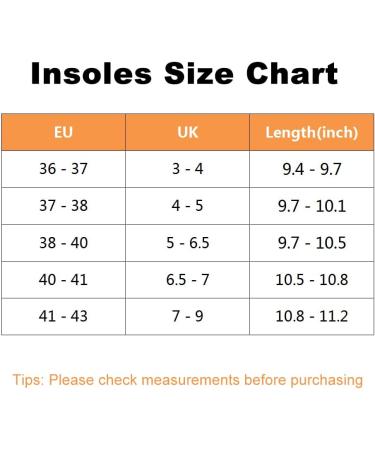 Shoe Insoles for Men & Women - Memory Foam Inserts for Shock Absorption Foot Relief & Odor Prevention - Size US 9H-10H - Buy Online on GoSupps.com