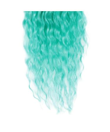 DSoar 22 Deep Twist Crochet Hair - Ocean Wave Curly Bohemian Braids 3 Packs Synthetic Hair Extensions in Green - Buy Online on GoSupps.com