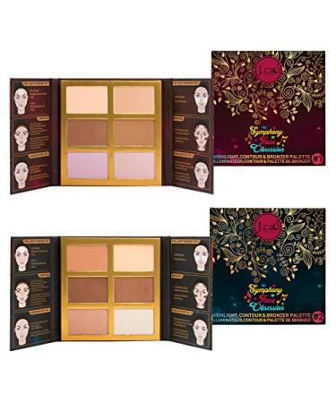 J.Cat Beauty Symphony Highlight Contour Bronzer Palette #2 MediumDark - 0.97 oz (27.5 g) - Buy Online on GoSupps.com