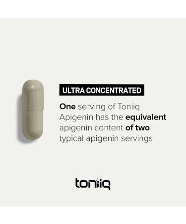 Toniiq Ultra High Strength Apigenin - 100mg Concentrated Formula - 98%+ Highly Purified - 180 Vegetarian Capsules - Buy Online on GoSupps.com