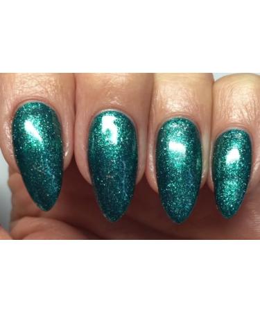 Bluesky Gel Nail Polish MISTLETOE MAGIC Christmas GREEN GLITTER SPARKLE Nail UV LED Soak Off - Buy Online on GoSupps.com