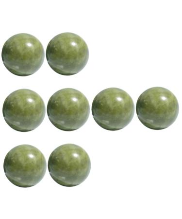 Healeved 8 STK Handball Massage Hand massage devices Green Baoding balls Marble balls Chinese meditation balls Chinese health balls Fitness Stressbauer Jade Gr nstein