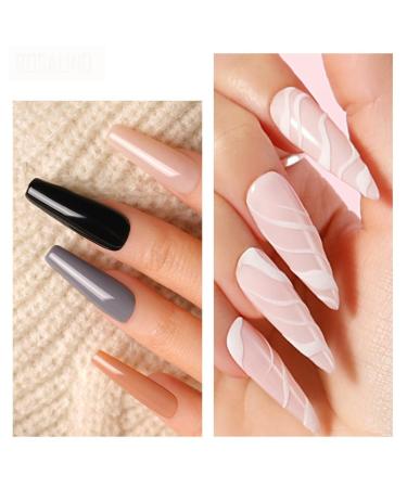 Roseflower Dipping Powder Nails Kit - 6 Colors Nude Dip Powder with Base & Top Coat - DIY Home Manicure - Fast International Shipping - Buy Online on GoSupps.com