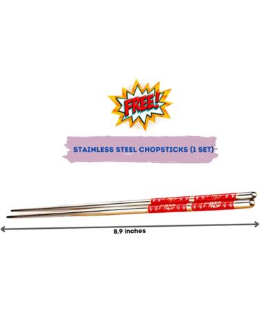 Ja Cor Instant Ramen Noodle Soup Chili Flavor Noodles Bulk Pack 3 oz Package Bundle with 1-Set of Reusable Stainless Steel Chopsticks (12 Individual Packs) - Buy Online on GoSupps.com