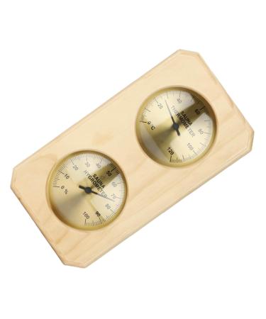 Happyyami sauna temperature and moisture meter thermometer for sauna barometer for at home outside thermometer hygrometer kitchen appliances sauna space thermometer wall accessories dishes ABS