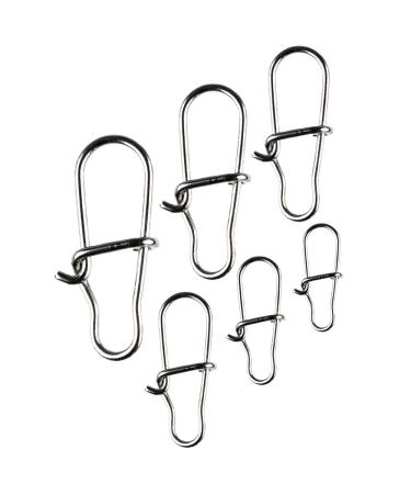 LMAB Snaps fishing Ultra Strong carabiner hanging vertebrae duo lock for pikeperch fishing for spin fishing for perch trout pikeperch & pike size 000 XS extra small to XL L |40 kg