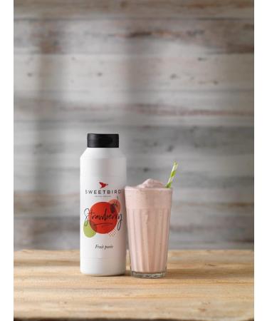 Sweetbird Strawberry Puree (1 Litre) - Vegan-Friendly | Shop Now - Buy Online on GoSupps.com