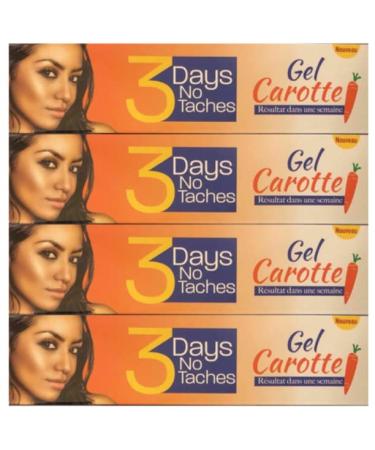 Gold Skin 3 Days No Taches Gel Carotte Cream Carrot (4 Pack)