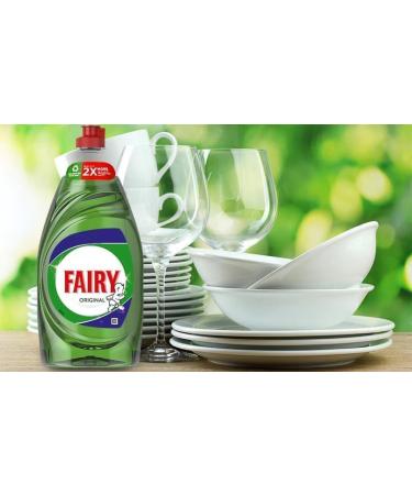 Housold 320ml Fairy Original Washing Up Liquid | 2x More Liquid Lasts 50% Longer Faster Tough Grease Cleaner Suitable for a Wide Range of Dishes and Cookwares (Pack of 2) - Buy Online on GoSupps.com