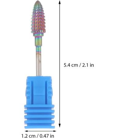 SKISUNO Women Manicure Supplies Manicure Drill Bits Cuticle Pusher Nail Art Polishing Tools Manicure Nail Bits Manicure Accessories Women's Exfoliating Tungsten Steel Nail Drill 5.4x1.2cm Colorful - Buy Online on GoSupps.com