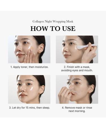Collagen Night Wrapping Mask Collagen Overnight Wrapping Peel Off Facial Mask Overnight Collagen Wrapping Mask Hydrolyzed Collagen Perfect for Dry & Dehydrated Skin(1Set) - Buy Online on GoSupps.com