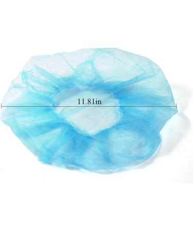 OKEKON Disposable Bouffant Caps - 100Pcs Blue | Non-Woven Dust Cap for Labs, Hospitals & Food Service | Latex-Free, Lightweight & Breathable - Buy Online on GoSupps.com
