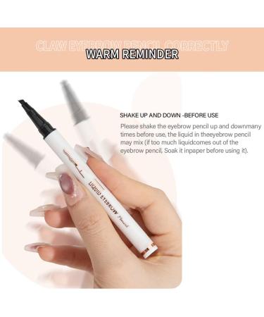 KBRPEY Microblading Liquid Eyebrow Pencil with 3D Micro-Fork Tip Applicator Waterproof Long Lasting Durable Creates Natural Looking Brows Effortlessly - Buy Online on GoSupps.com