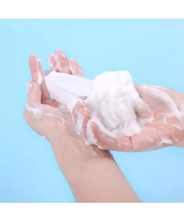 2-Piece Foam Net Facial Cleansing Shower Bubble Net - Easy Mesh Bag with Drawstring Design for Perfect Bubbles - Buy Online on GoSupps.com