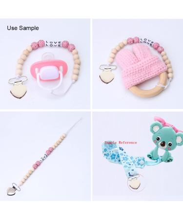 Sutoyuen 1 Metal Heart Suspender Clips - 20pcs Silver Pacifier Clips for DIY Craft Dummy Pacifier Holders - Buy Online on GoSupps.com