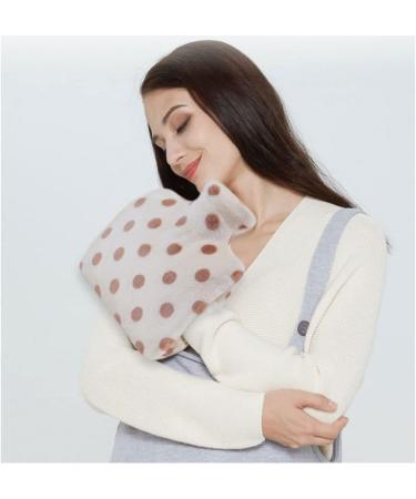 Olotu 1.2L Hot Water Bottle | Classic PVC Heat Pocket with Dotted Synthetic Fur Cover | Hand & Foot Warmer - Buy Online on GoSupps.com