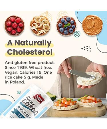LIEBERS Vegan Rice Cakes - Black Cumin Snack, Kosher Certified | 3-Pack - Buy Online on GoSupps.com