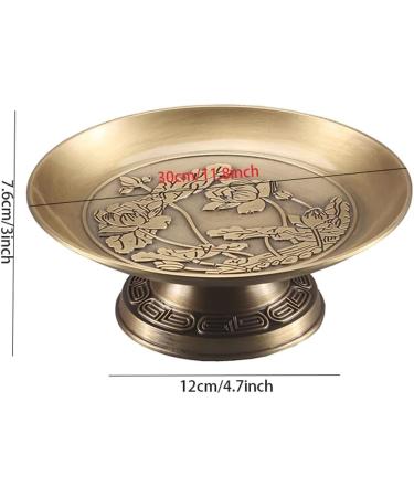 Fruit Basket Fruit Bowl Retro Fruit Plate Brass Fruit Plate Rack Tribute Plate Storage Holder Display for Kitchen Counters Countertop Home Decor Kitchen Organizers and Storage (Size : 30cm/11.8inc - Buy Online on GoSupps.com