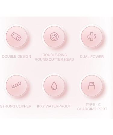 THUCHENYUC Womens Shaver 2in1 Doubleheaded Waterproof Wet And Dry Electric 2in1 Womens Body Shaver 2in1 Womens Body Shaver For Legs Underarm Hairs Pink - Buy Online on GoSupps.com