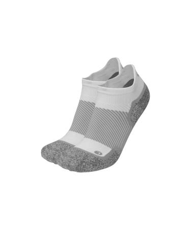 Diabetic and Neuropathy Non-Binding Wellness Socks BBY OrthoSleeve WC4 Improves Circulation and Helps with Edema Large (1 Pair) White No-show